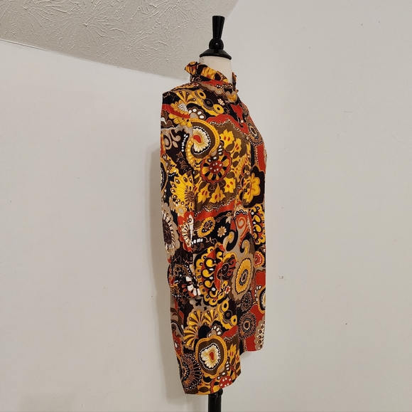 J. Crew Silk San Remo Print Shirt Dress - Picture 5 of 10